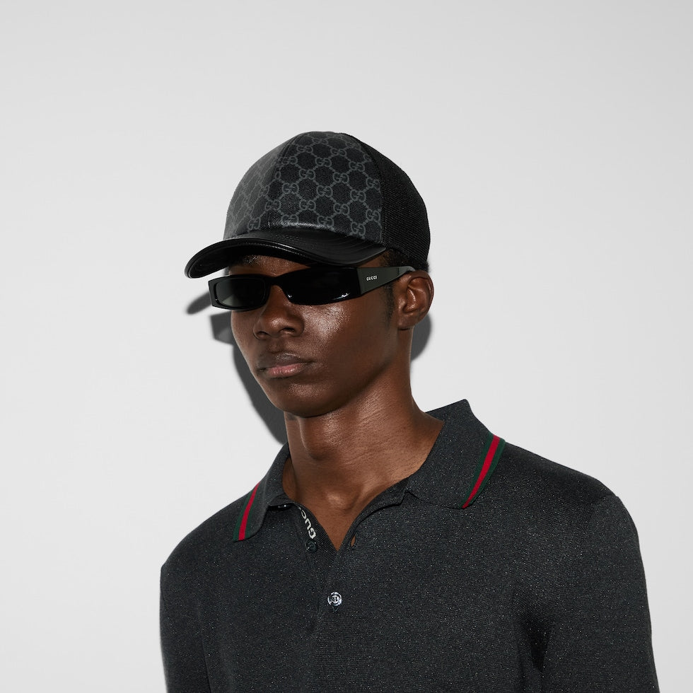 CASQUETTE EN TOILE GG MONOGRAM Noir