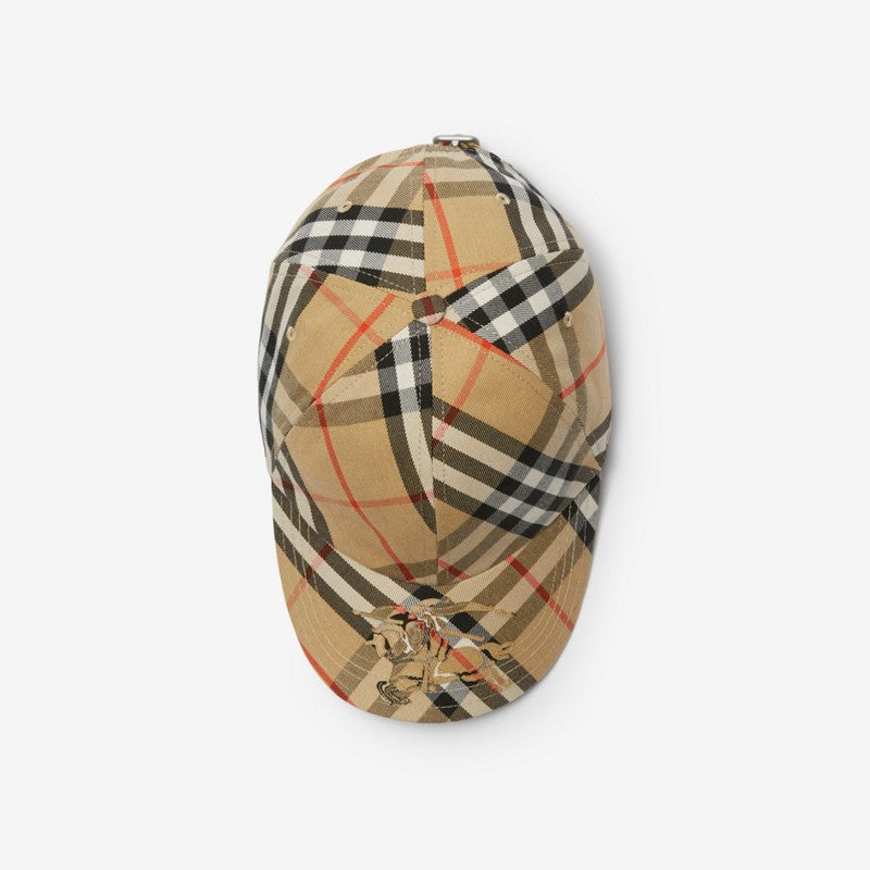 Casquette de baseball en coton mélangé Check EKD