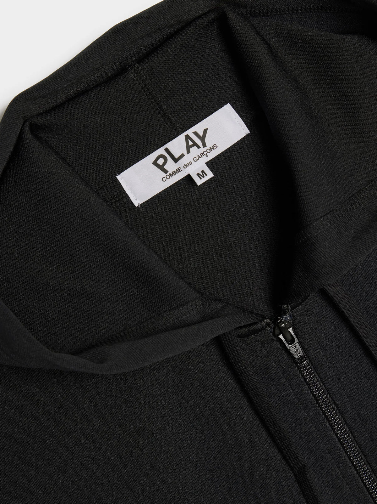 Sweat zippé CDG Avec Capuche Noir