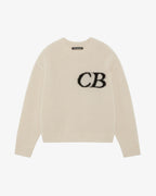 Pull CB Logo Knit Beige