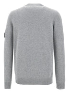 Stone Island Pull Col Rond Gris