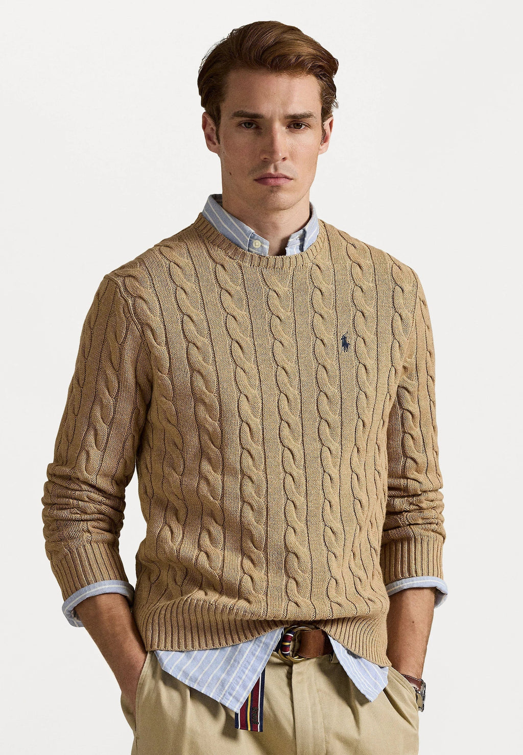 Pull Ralph Lauren En Laine Caramel