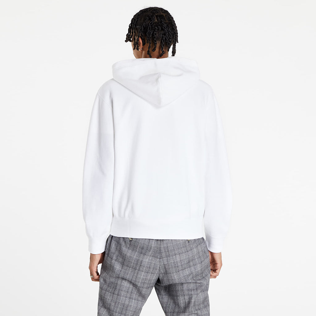 Sweat zippé CDG Avec Capuche Blanc