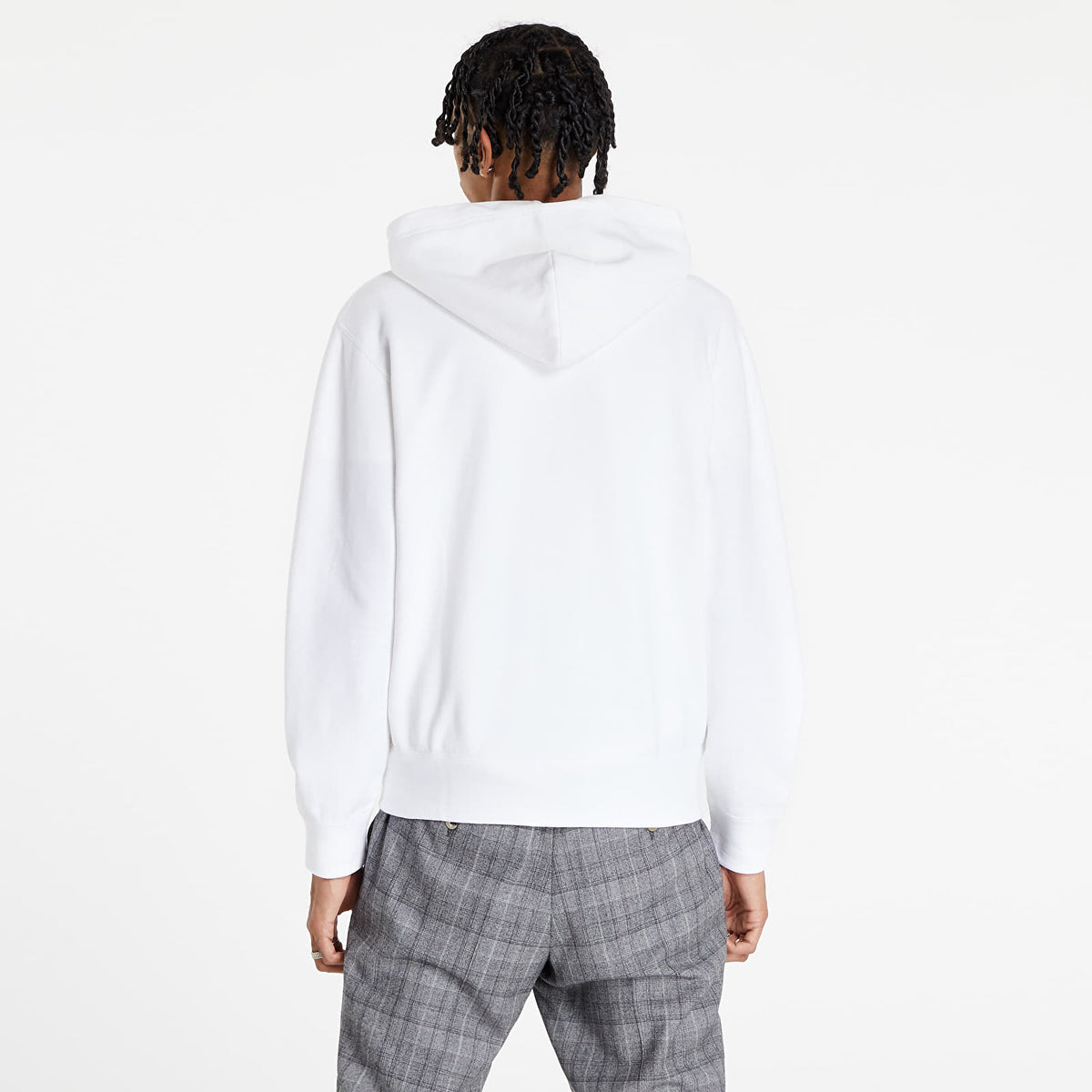 Sweat zippé CDG Avec Capuche Blanc