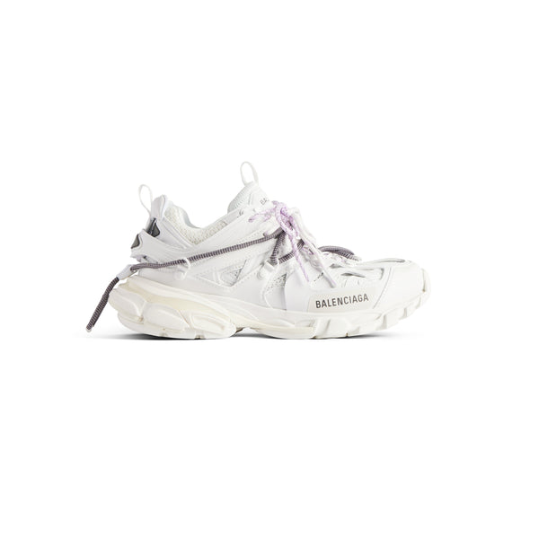 BALANCIAGA TRACK BLANC AVEC LACES BLANCHE ET LILAS