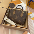 LV - Petit Cabas OnTheGo BB Maron double