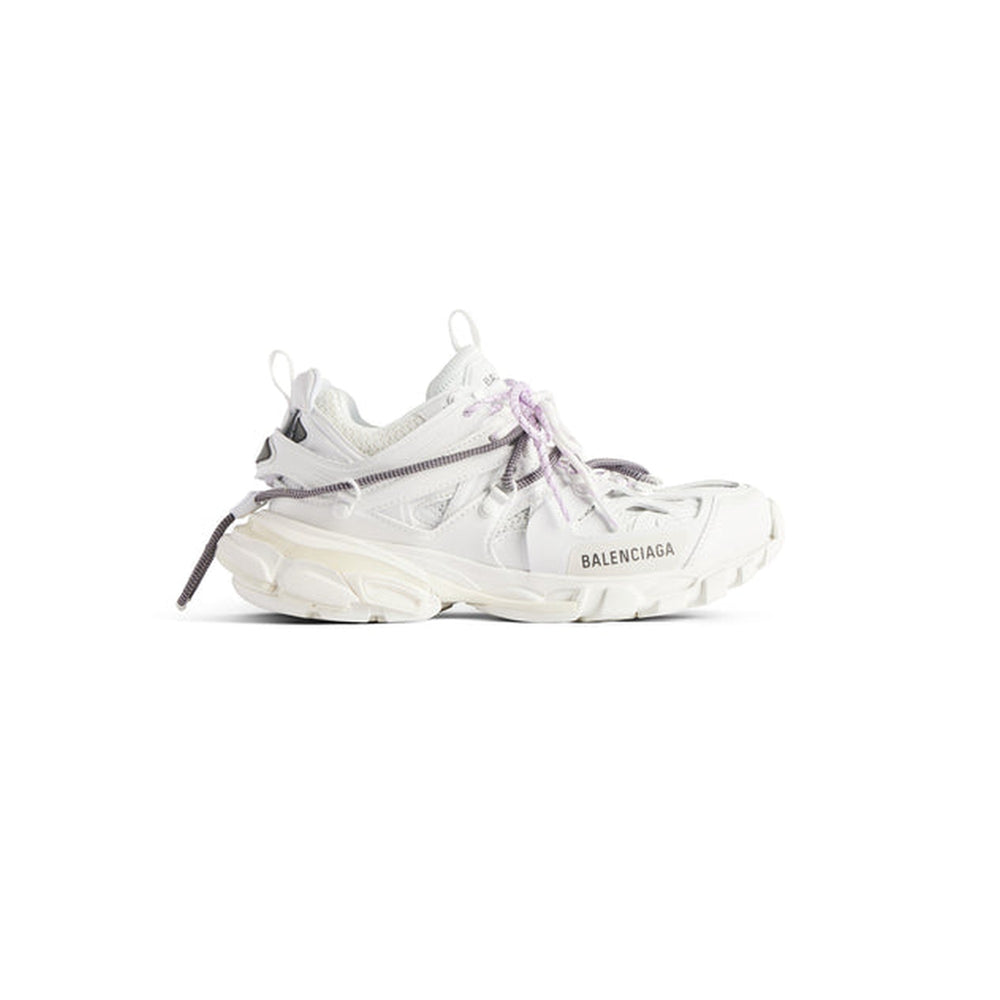 BALANCIAGA TRACK BLANC AVEC LACES BLANCHE ET LILAS