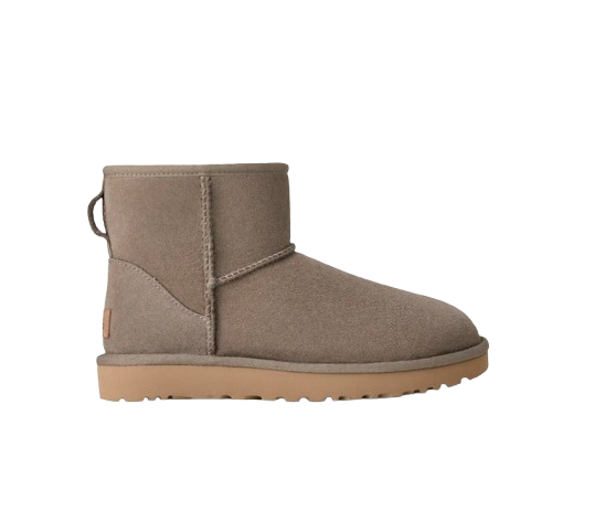Femme Botte Classic Mini II Gris Galet