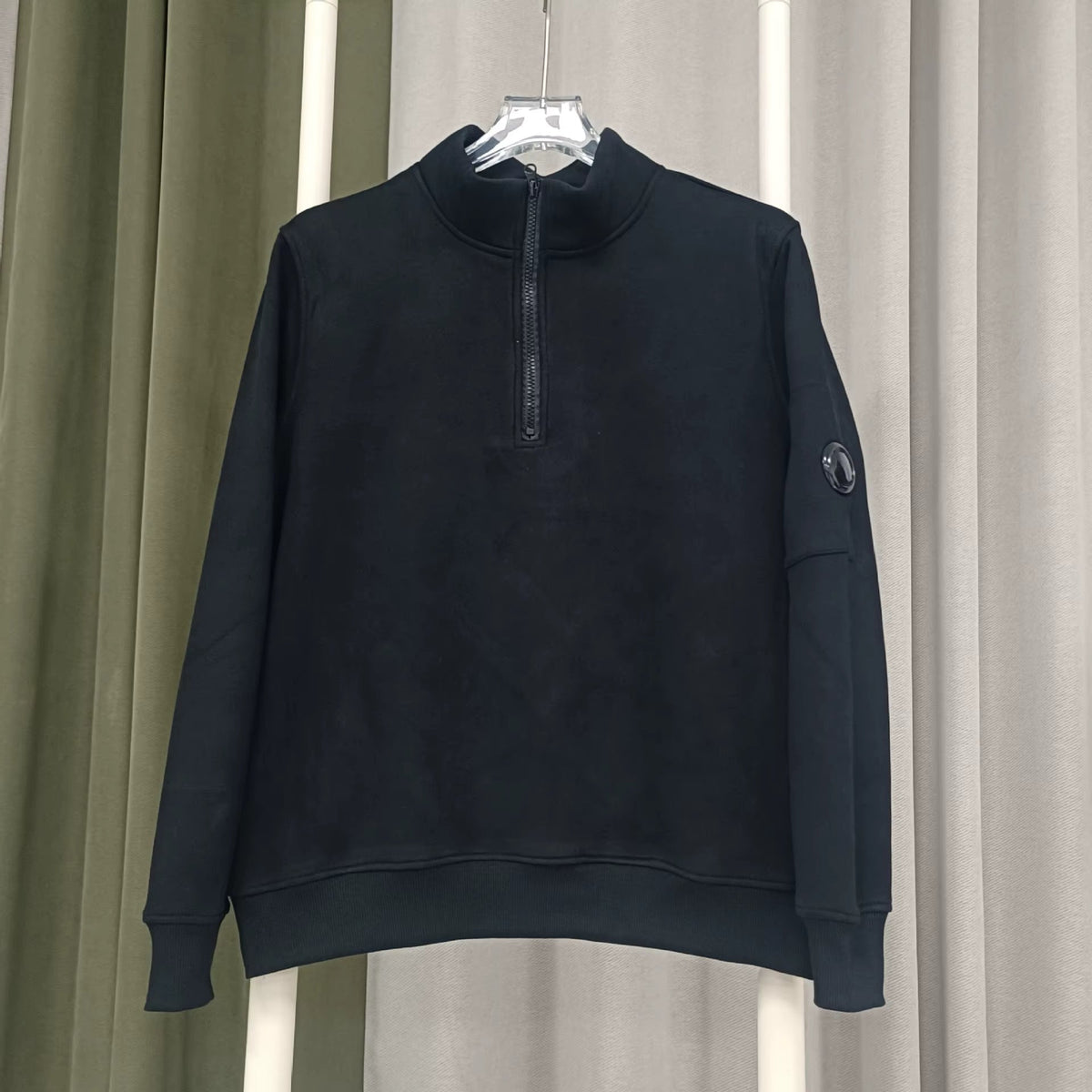 Gilet C.P Company Zip Quarter Noir