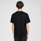 Tee-shirt à motif Damier et signature