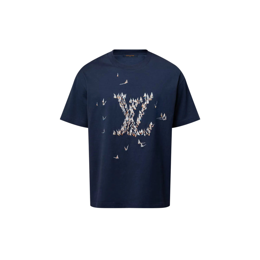 Tee-shirt en coton brodé
