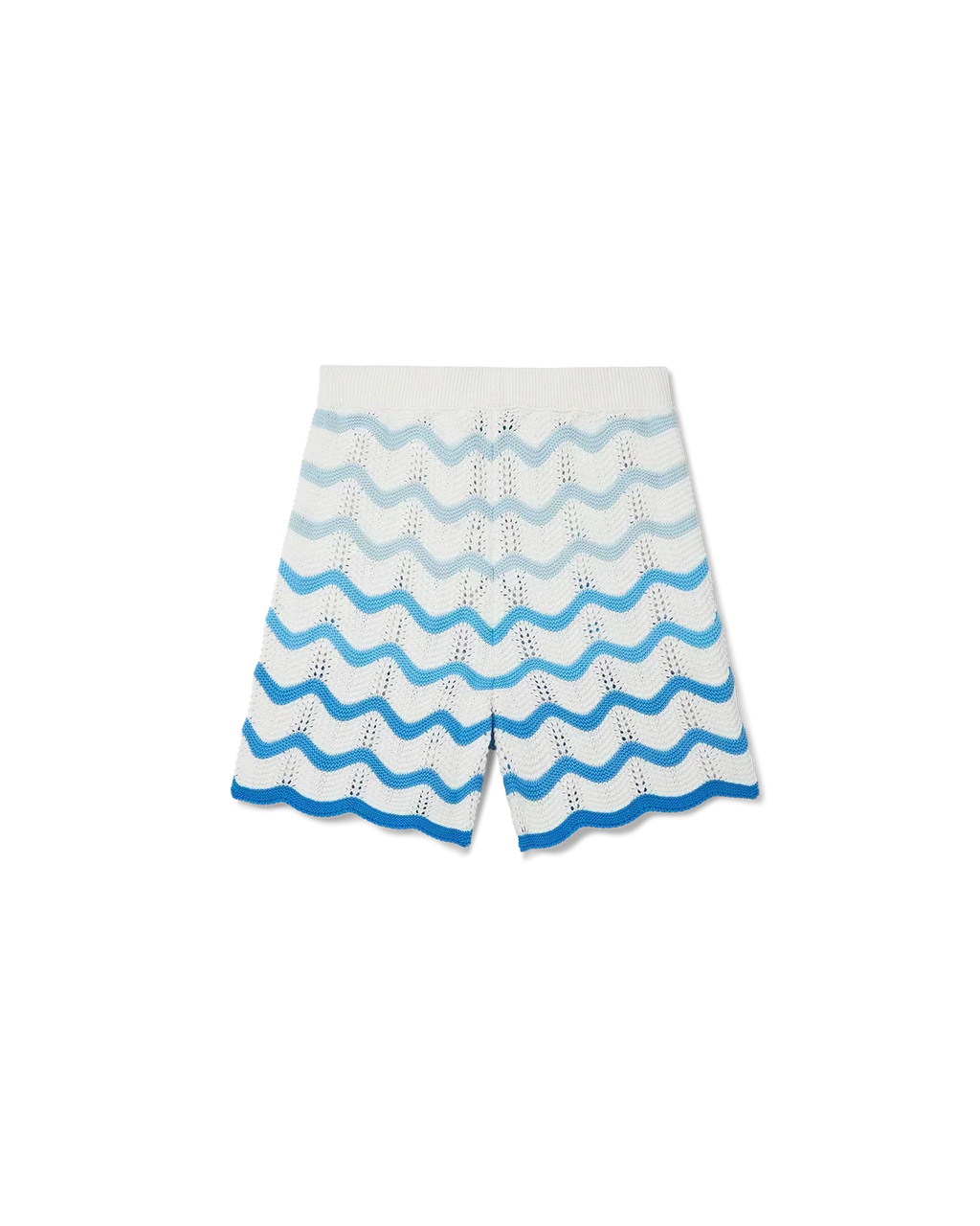 Wavy Gradient Crochet Shorts - Casablanca
