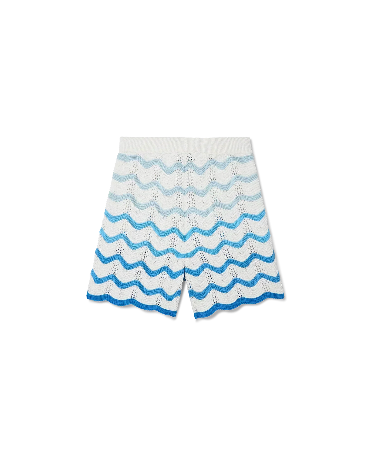 Wavy Gradient Crochet Shorts - Casablanca
