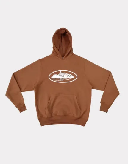 Pull Corteiz Avec Capuche Marron