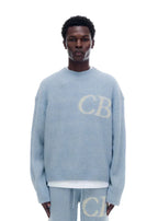 Pull CB Logo Knit Bleu CIel