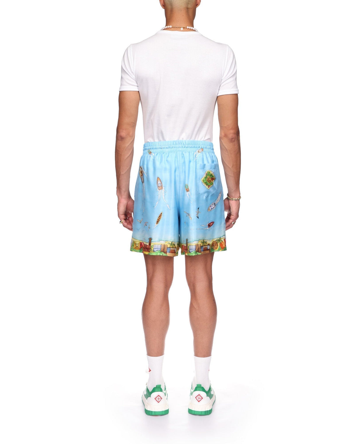 Maison Sur Piloti Silk Shorts