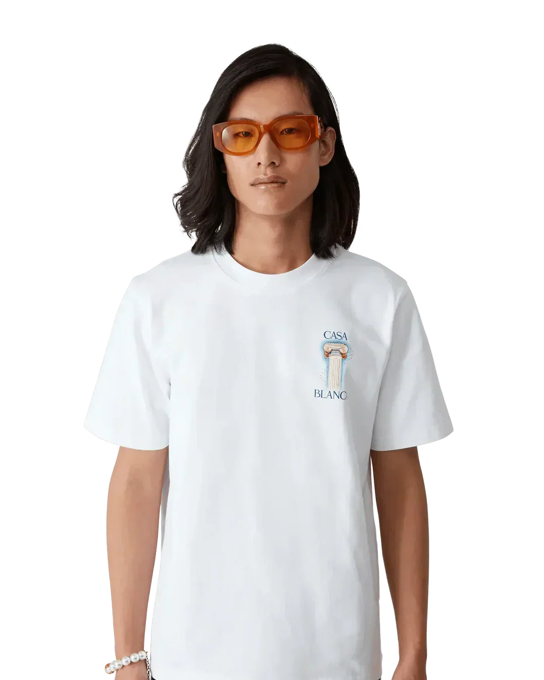 T-Shirt Casablanca La Colonne Blanc