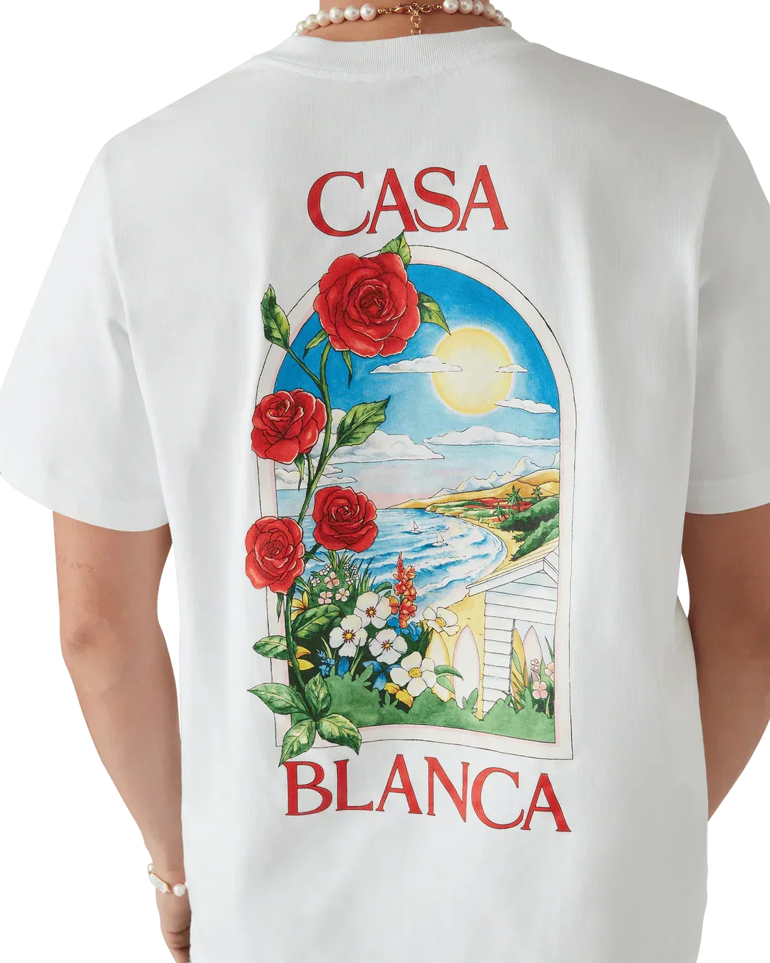 T-Shirt Casablanca LA DAYS Blanc