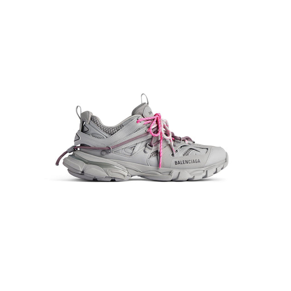 BALANCIAGA TRACK GRIS AVEC LACES ROSE