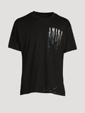 T-Shirt Amiri Noir Et Multicolore