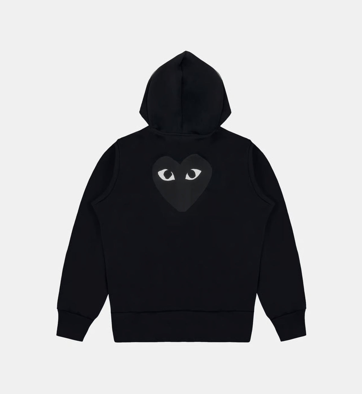 Sweat zippé CDG Avec Capuche Noir