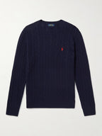 Pull Ralph Lauren En Laine Bleu Marine