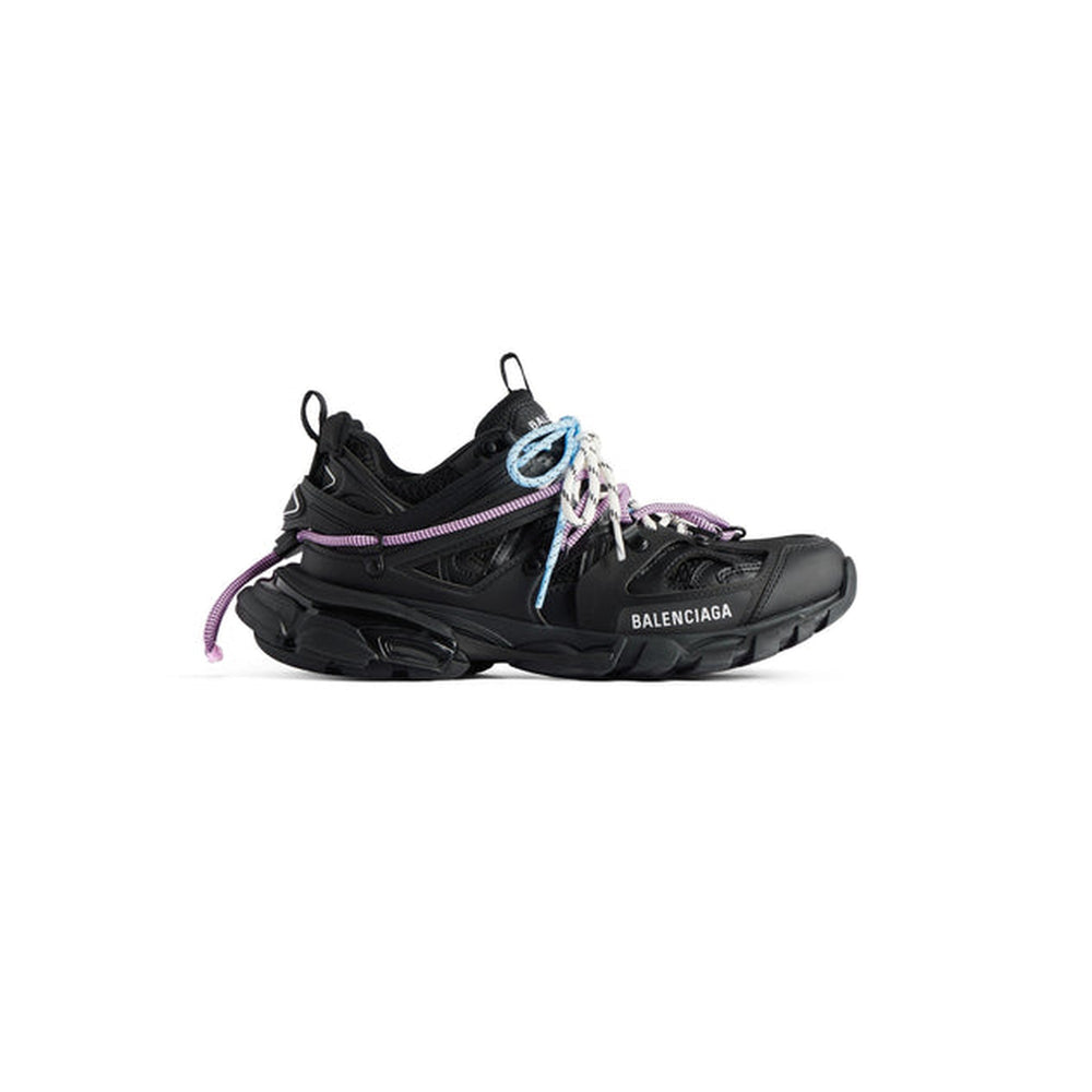 BALANCIAGA TRACK NOIR AVEC LACES ROSE ET BLEUE